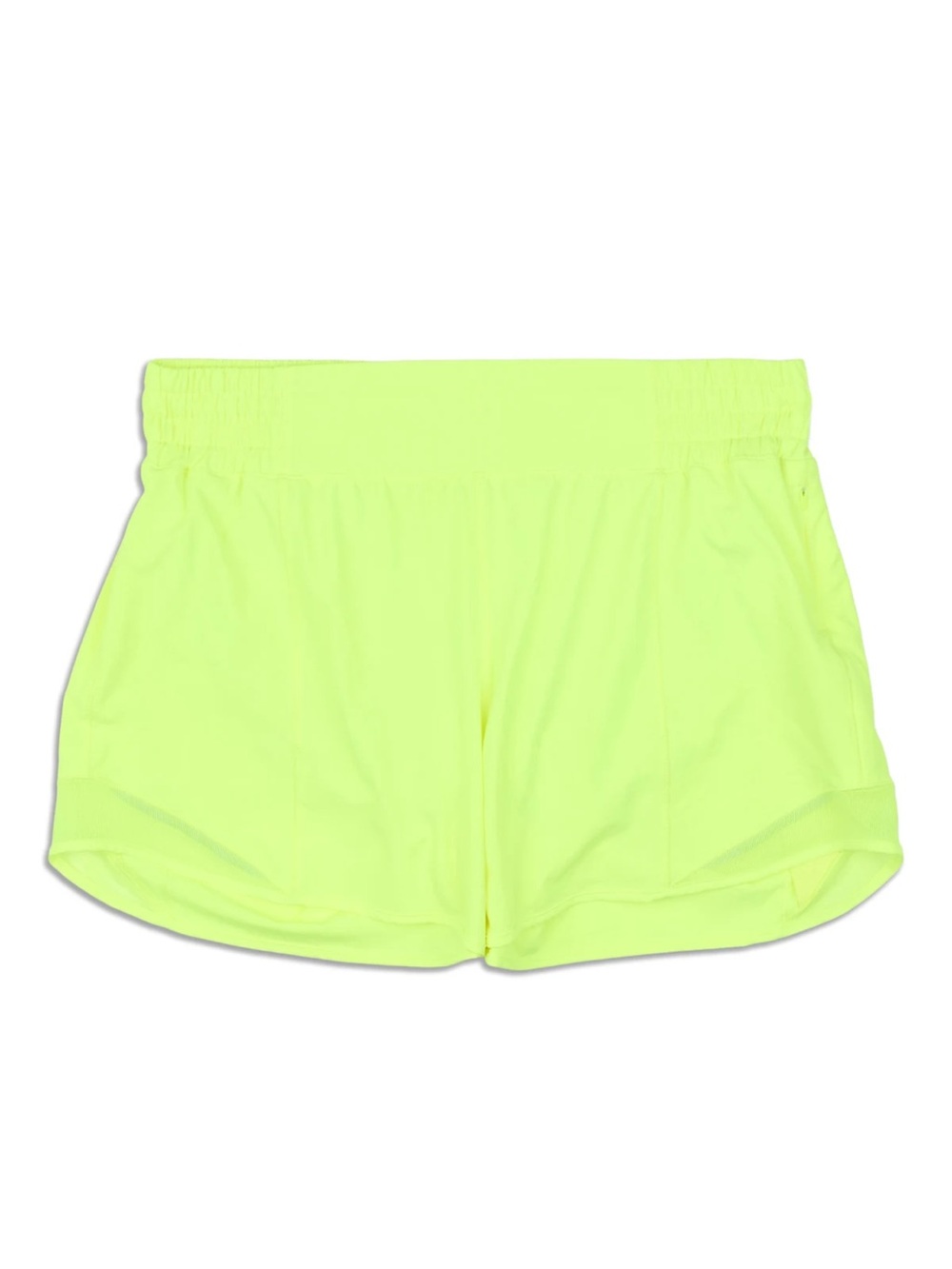 Lululemon Hotty Hot High-Rise Shorts 4" Lined Highlight Yellow Size 4